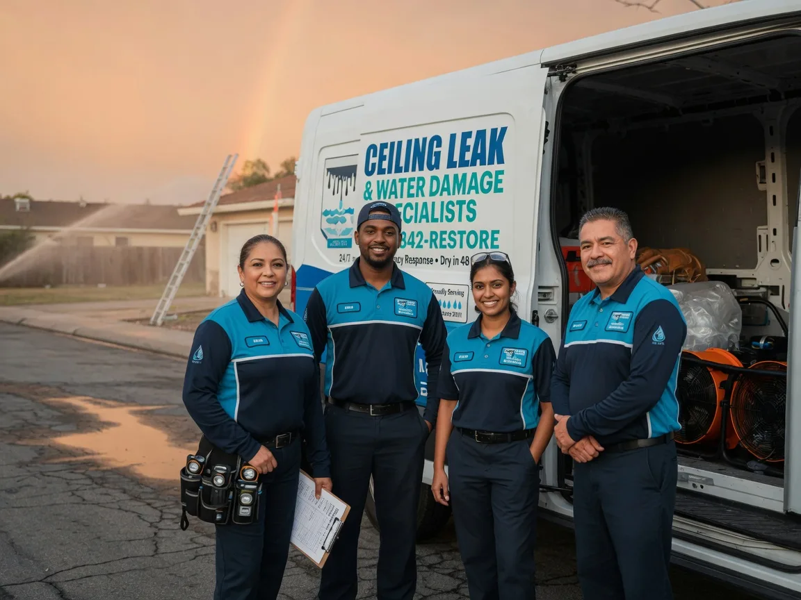 Ceiling Leak Cleanup company in Fellows, CA